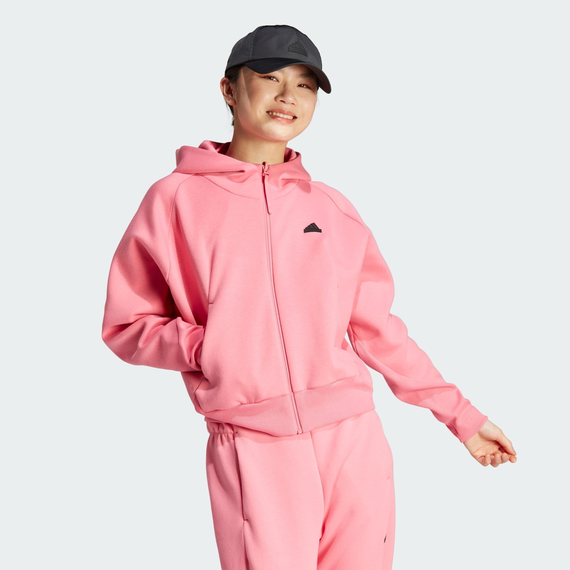 Z.N.E. ZIP-HOODIE Hoodie ADIDAS adidas Sportswear Pink Fusion