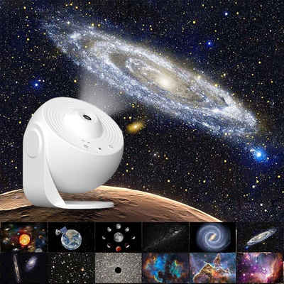 JOYOLEDER Nachtlicht Diaprojektor 360°-Drehung LED Galaxy Projektor, Planetarium Sternenhimmel Projektor