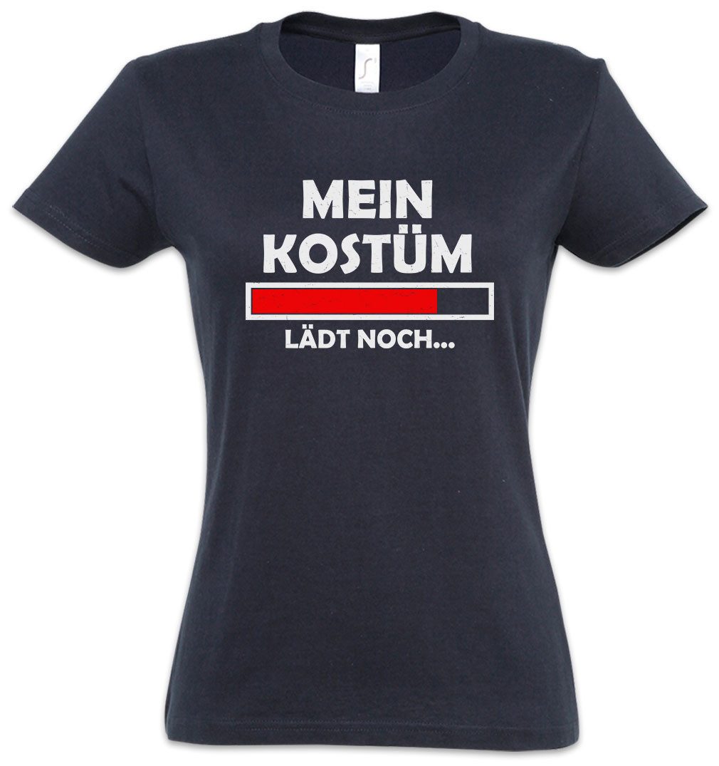 Urban Backwoods Print-Shirt Mein Kostüm lädt noch Damen T-Shirt Costume Loading Fasching Karneval (1-tlg) Verkleidung Fastnacht Fassenacht Krankenhaus Arzt
