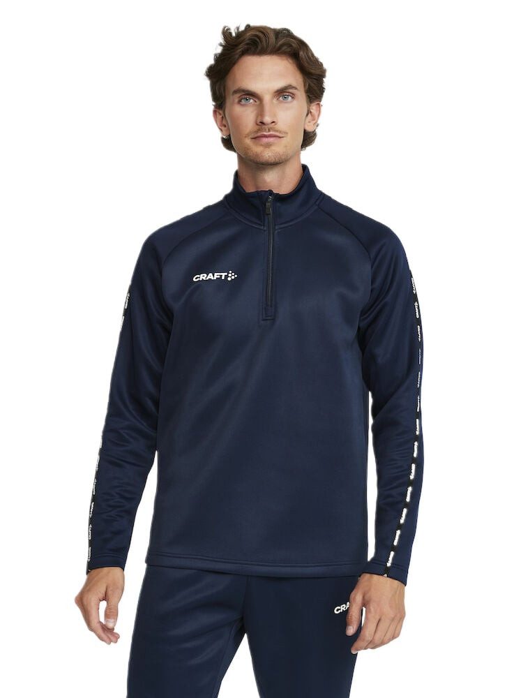 Craft Langarmshirt Squad 2.0 Halfzip (ergonomisches Design, hohe Elastizität) navyblau