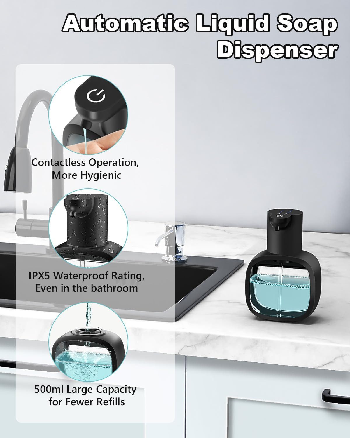 FELIXLEO Seifenspender Automatischer Seifenspender, USB C Seifenspender Wan günstig online kaufen