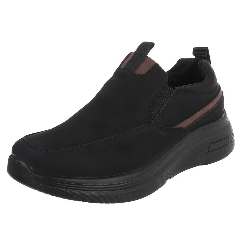 Coolwalk Herren Slip-On Freizeitschuh mit Komfortsohle Slipper (91563576) Flach Slipper in Schwarz