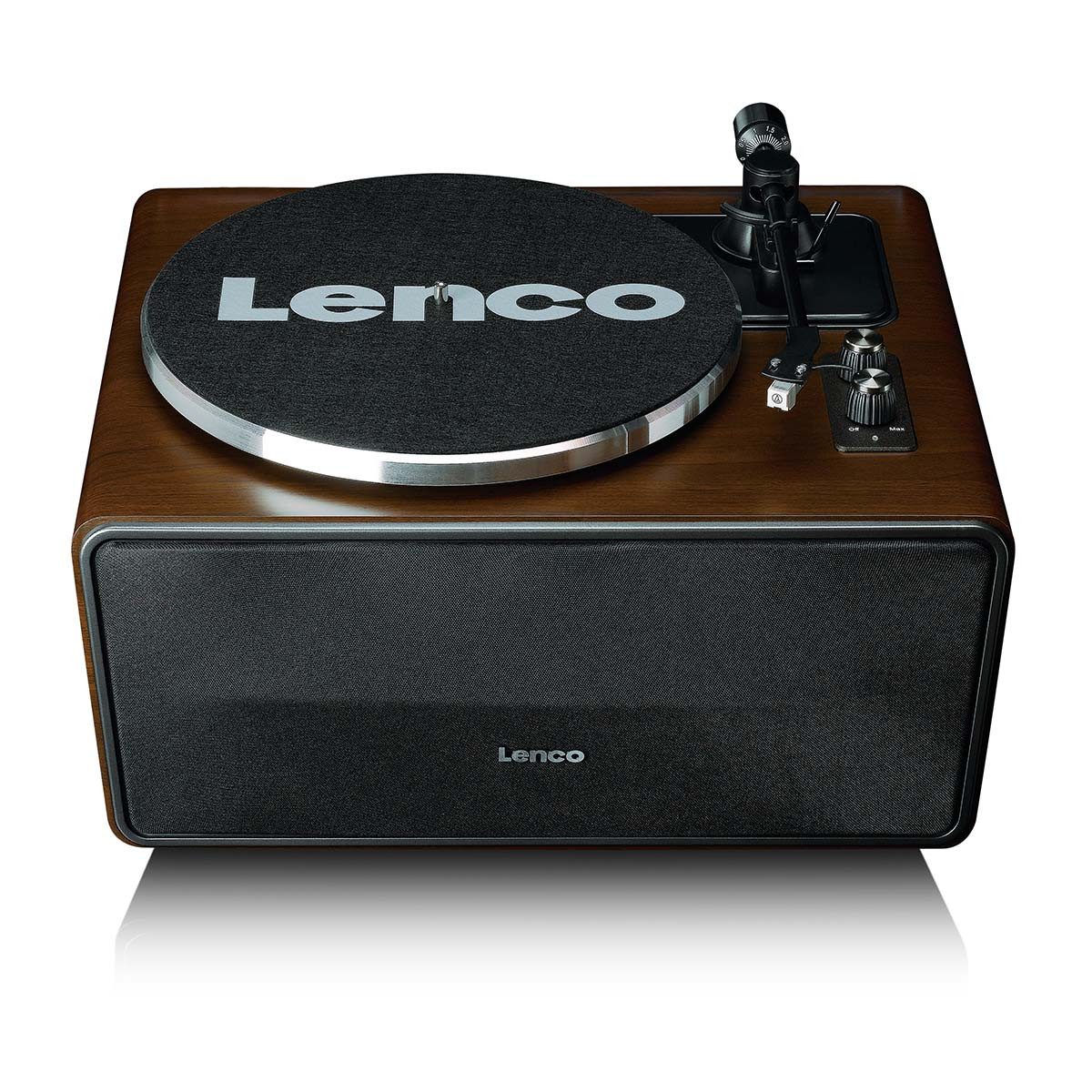 Lenco LS-470WA Plattenspieler (Riemenantrieb, Bluetooth®, Bluetooth, RCA-Ausgang, einfaches Musikhören mit Holzdesign)