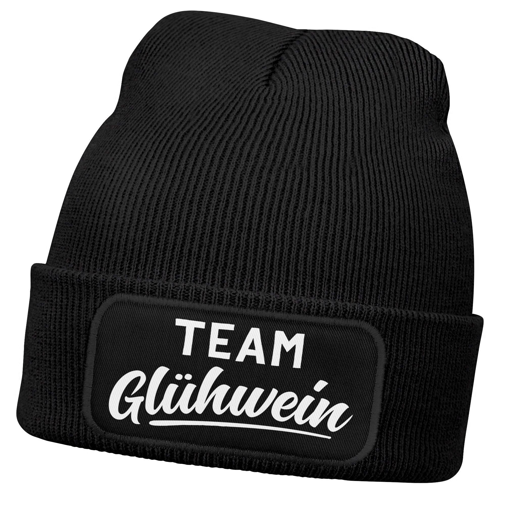 MoonWorks Strickmütze Damen Beanie mit Patch Strickmütze mit Spruch Team Gl günstig online kaufen