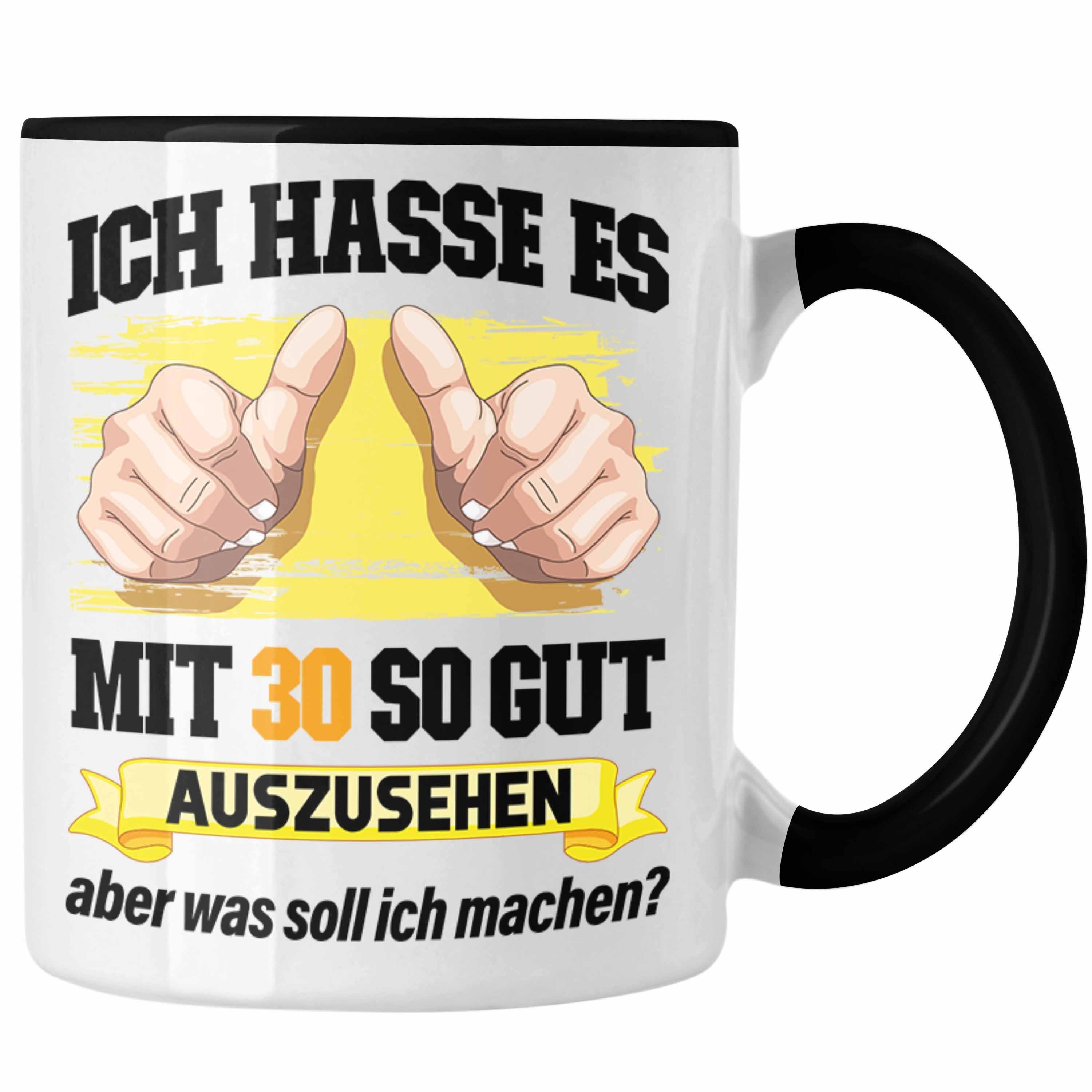 Trendation Tasse Trendation - 30. Geburtstag Tasse Frau Männer Geschenk 30er Geschenkidee 30 Mutter Vater Mann Frauen Lustig Geschenke Schwarz