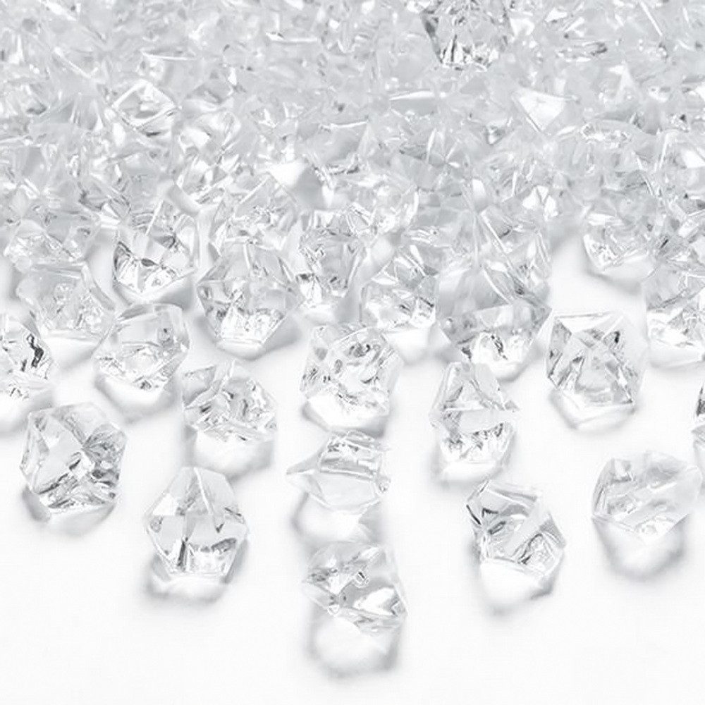 Streudeko 40 Dekosteine Rohkristall/Eis Optik, ca. 2 cm