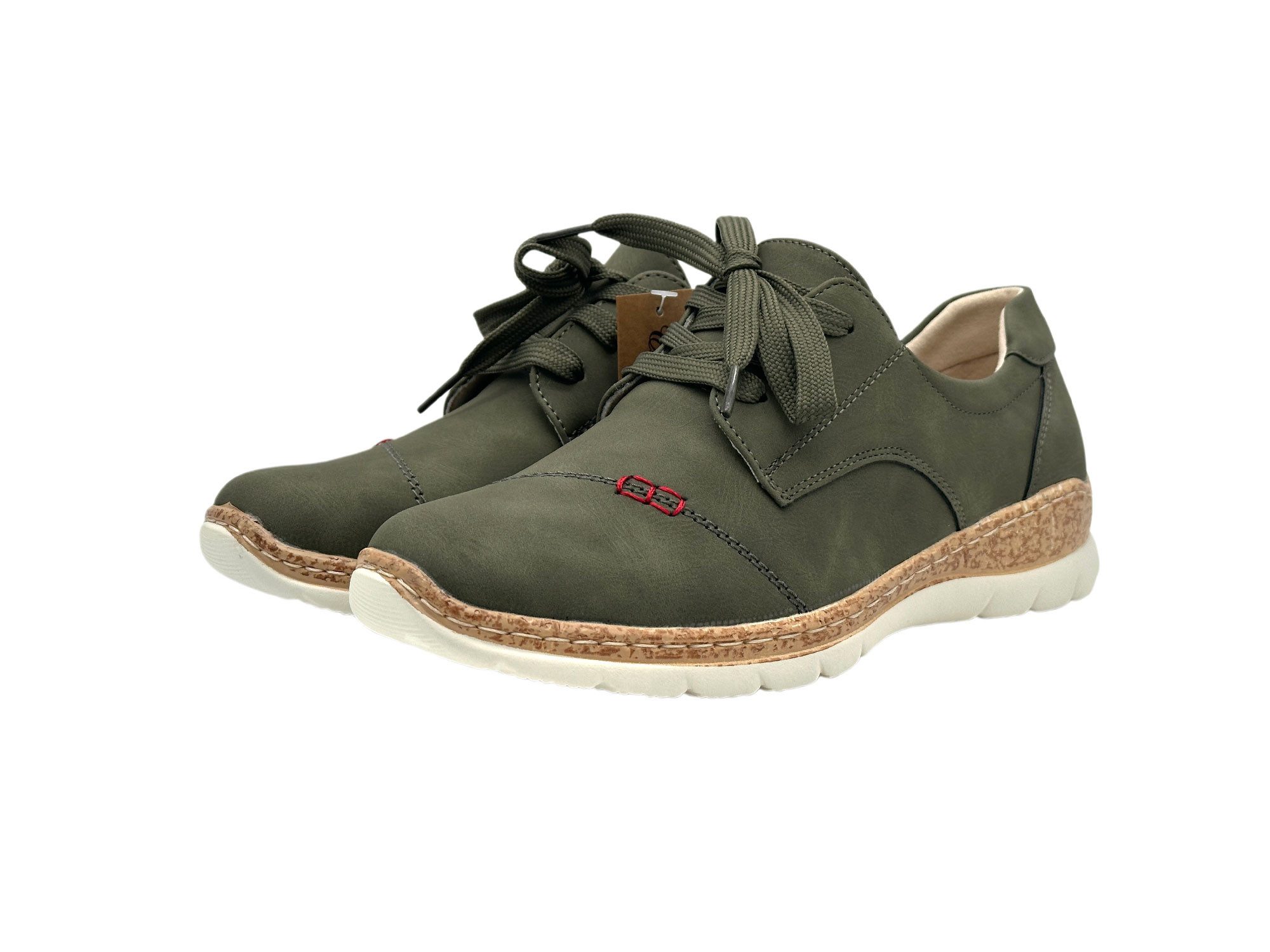 Nowaland Damen Komfort-Halbschuh Schnürschuh Leichtes Design mit strukturierter Komfortsohle für angenehmes Gehen