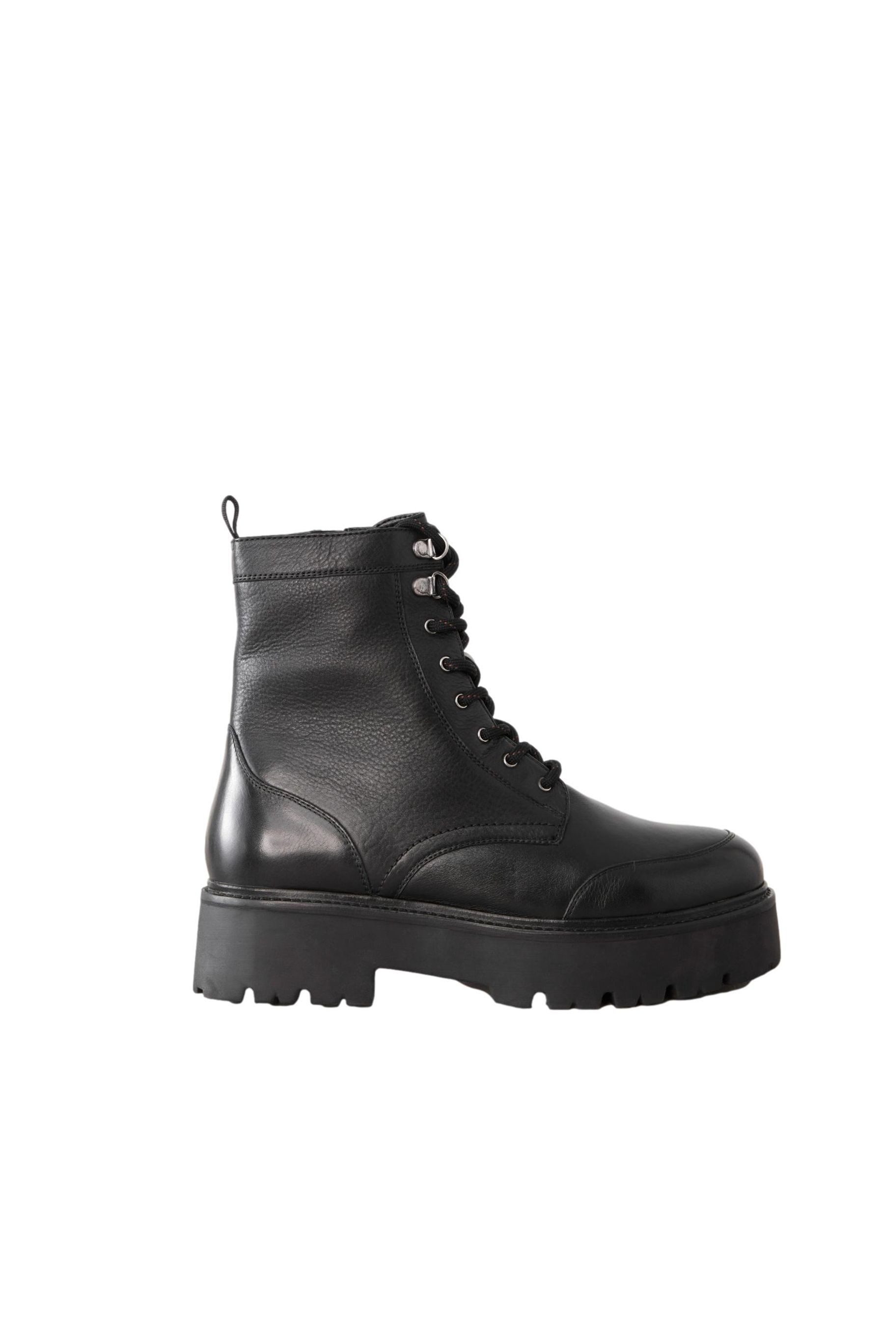 Next Signature Derbe Schnürstiefel aus Leder günstig online kaufen