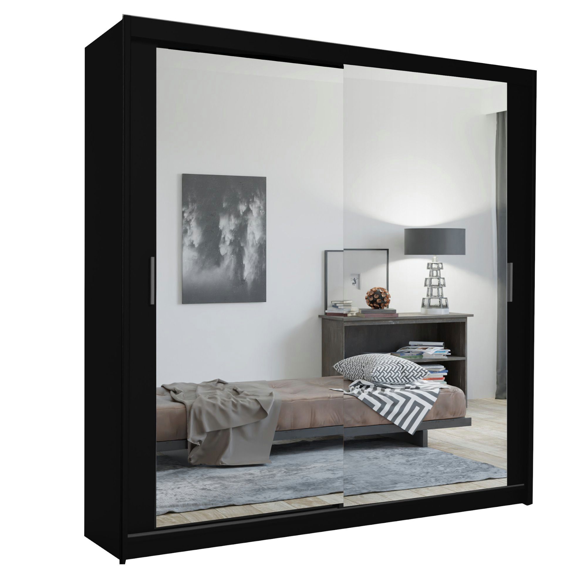 MOEBLO Kleiderschrank LUXI (Schwebetürenschrank 2,3-türig Schrank günstig online kaufen