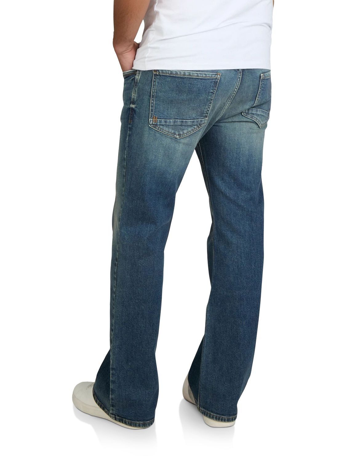 riverso Bootcut-Jeans Herren Jeanshose RIVAlan Bootcut Fit Denim Hose mit Stretch