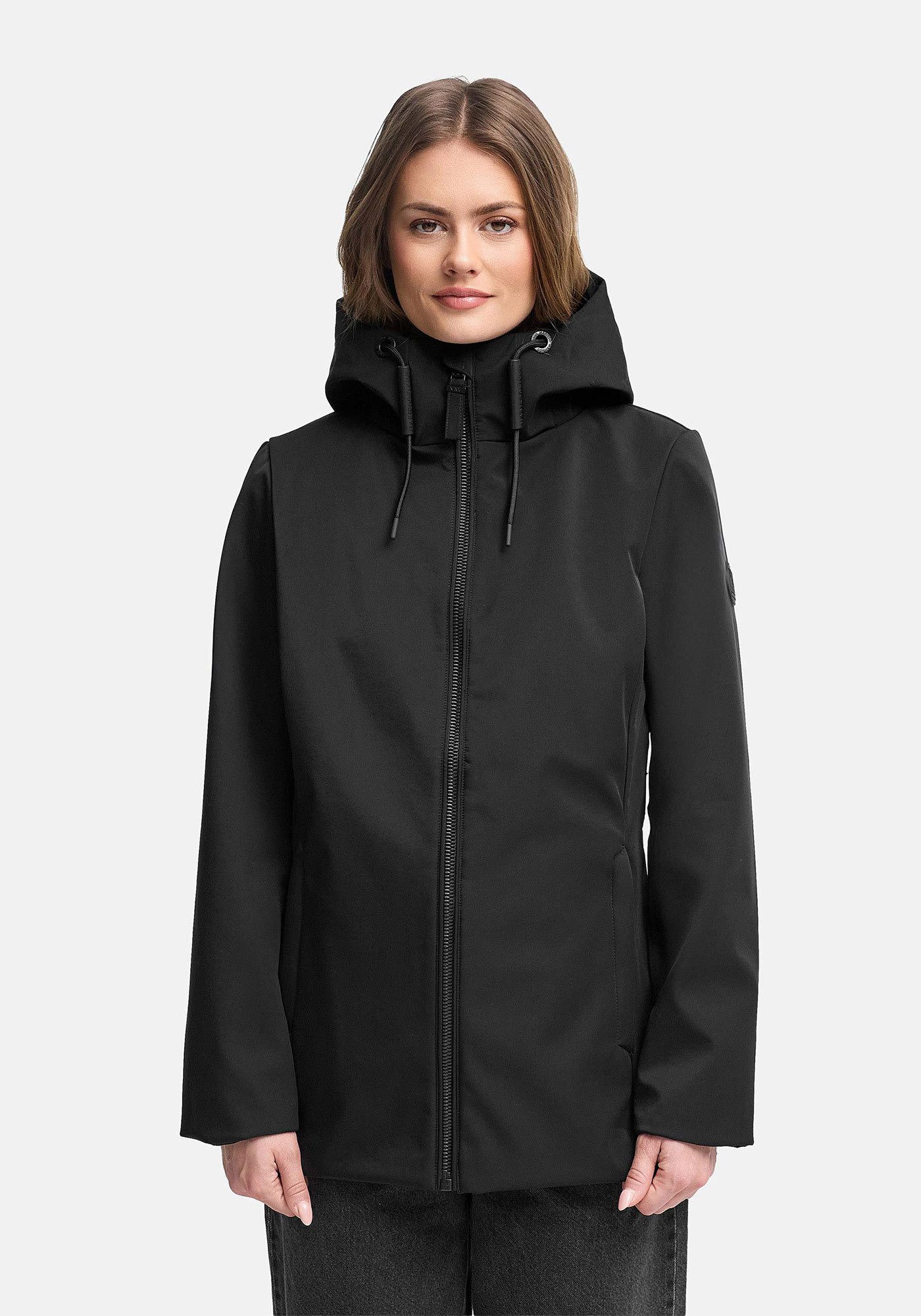 Marikoo Outdoorjacke Minaa Sportliche Outdoorjacke mit Kapuze und hochschli günstig online kaufen