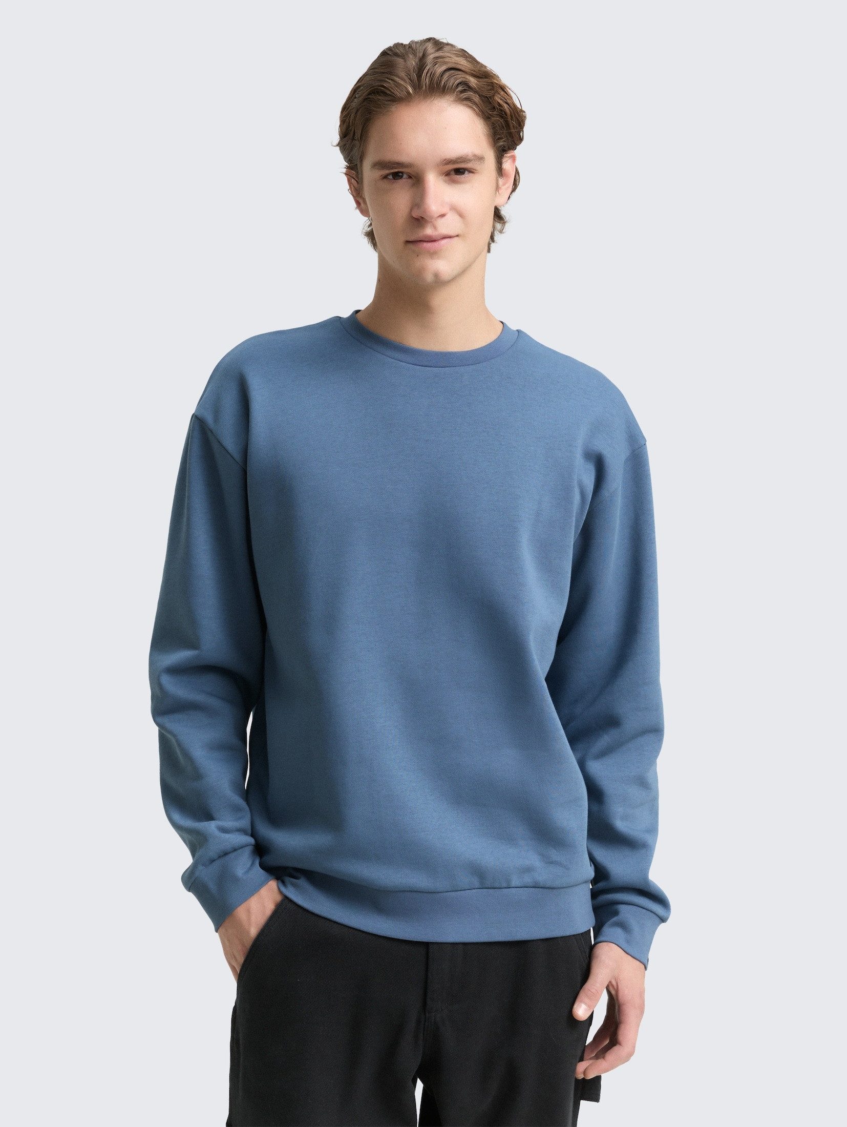 TOM TAILOR Denim Sweatshirt Strick & Sweatshirts Sweatshirt mit Logo-Badge günstig online kaufen