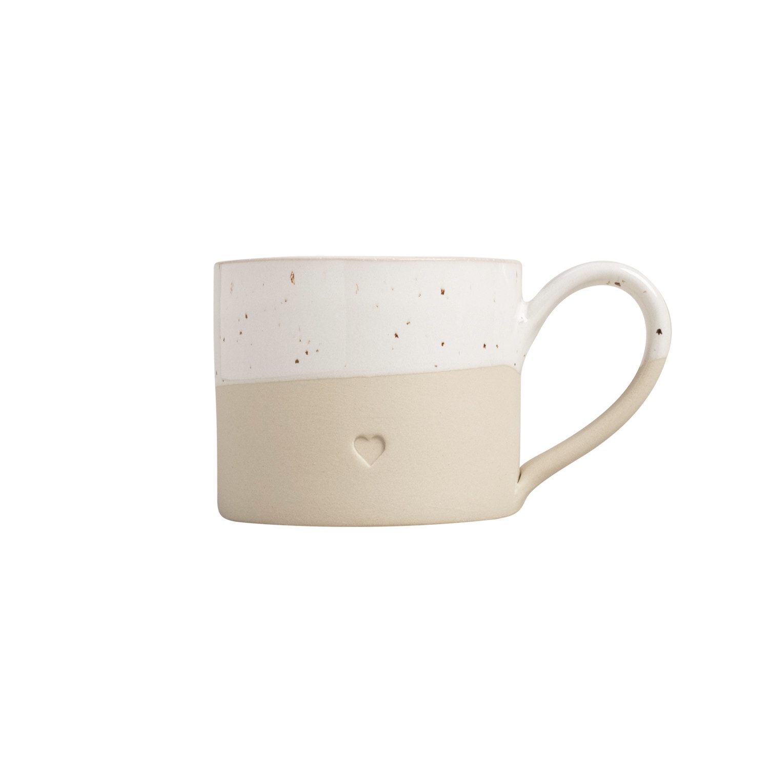 Eulenschnitt Becher Eulenschnitt Steingut Tasse mit Herz 220ml, 1-tlg., Steingut
