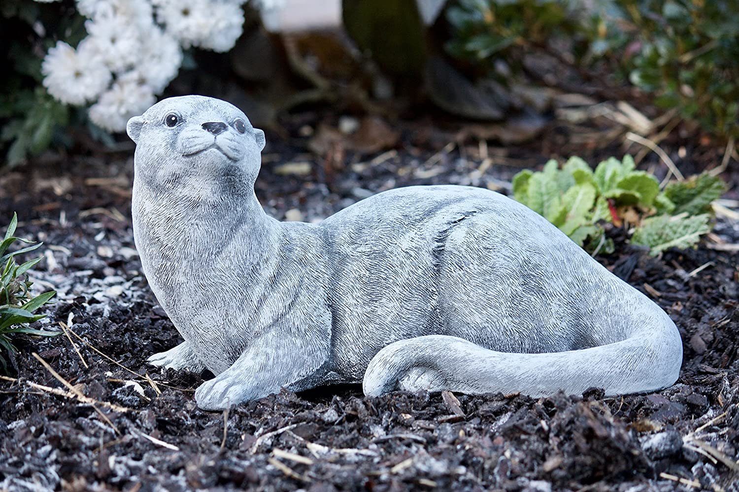 Stone and Style Gartenfigur Frostfeste Steinfigur Otter – Bild 2 von 5