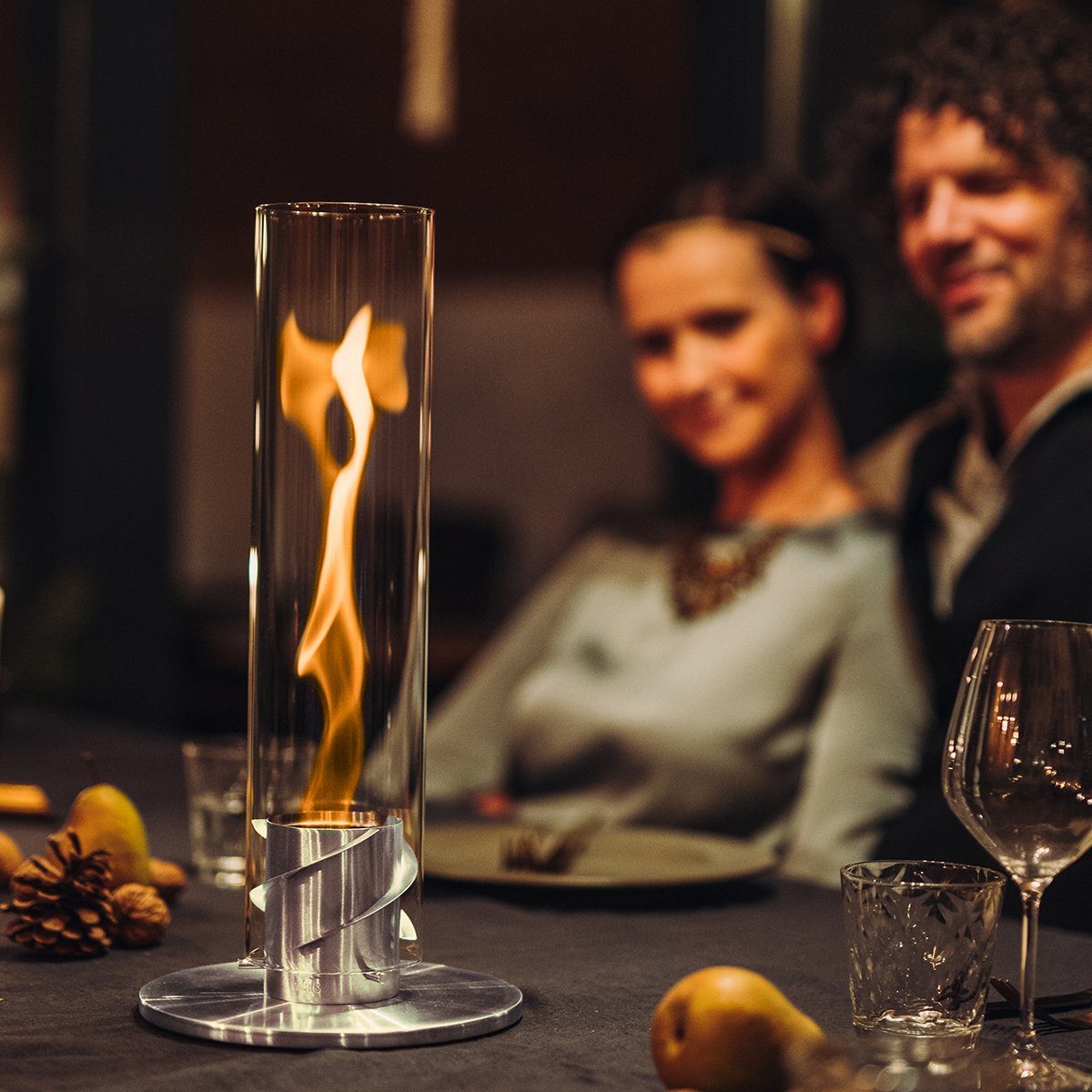 höfats Tischfeuer Glaszylinder (Ersatzteil für SPIN, Glaszylinder aus hitzebeständigem Borosilikatglas)
