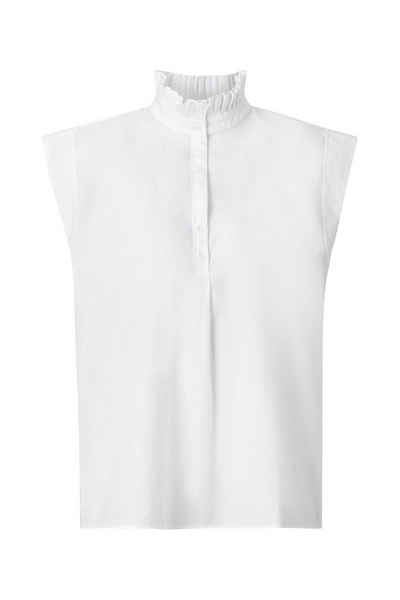 Rich & Royal Blusenshirt cotton blouse with ruffle sustainab