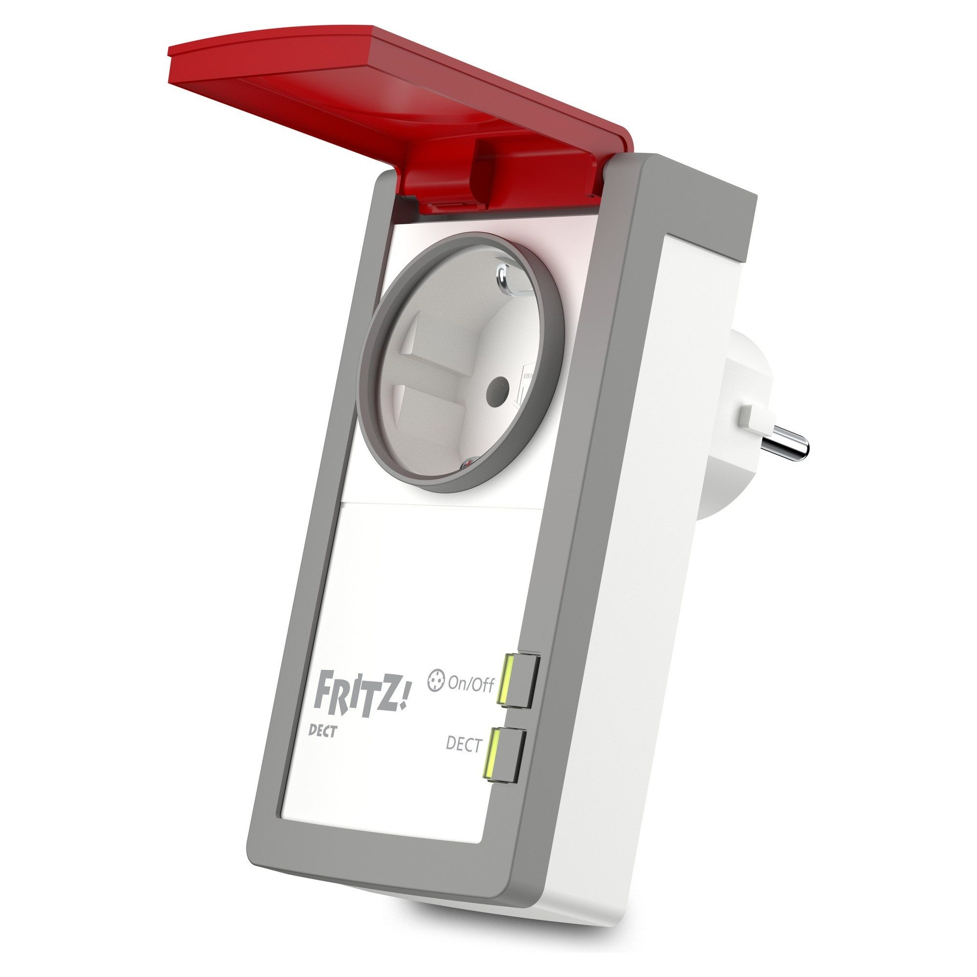 Fritz! FRITZ!DECT 210 Smart-Stecker, Outdoor-Steckdose IP44, bis 3.450 W, Energiemessung, Zeitschaltung