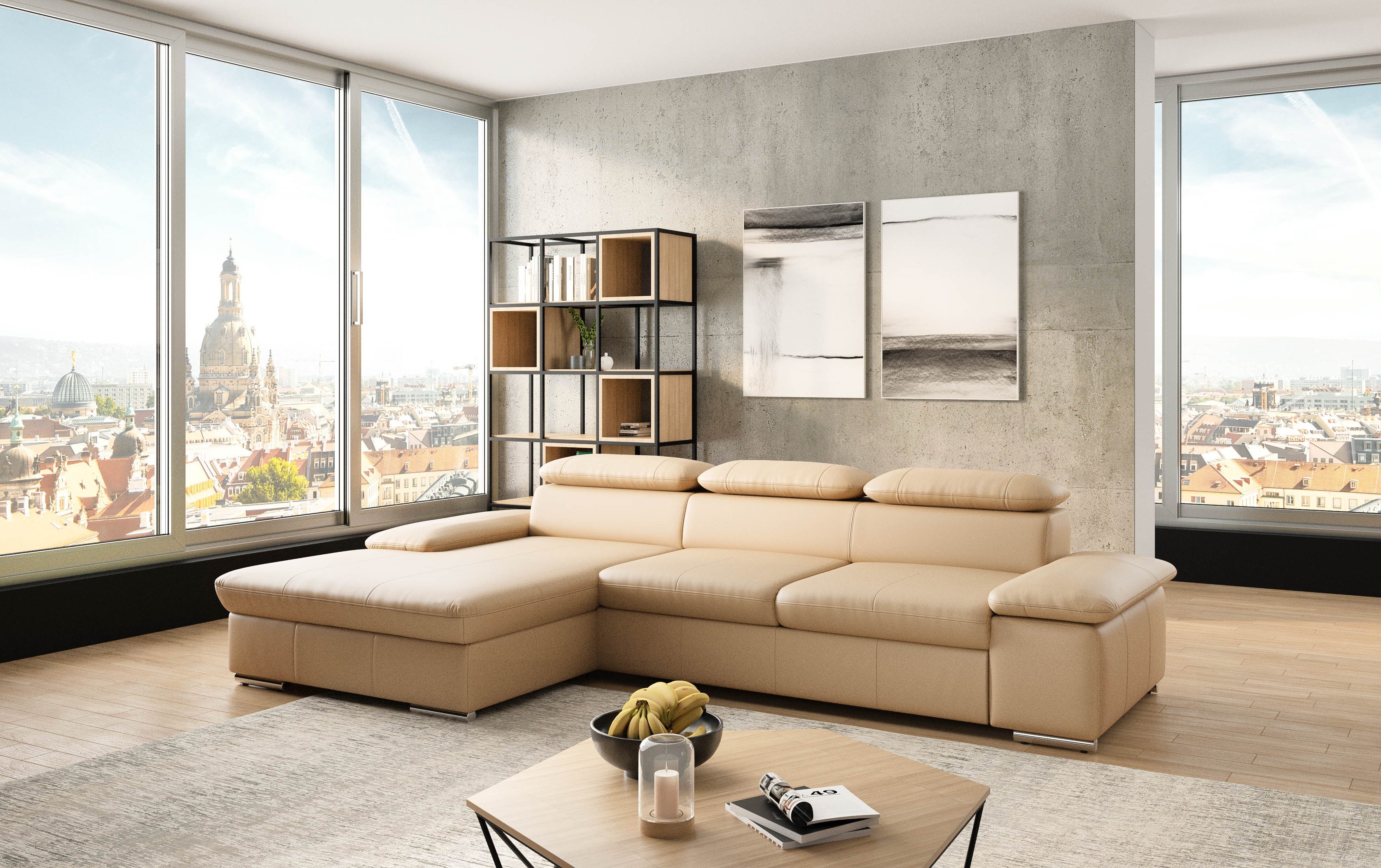 sit&more Ecksofa Valantine L-Form, inkl. Kopf- günstig online kaufen