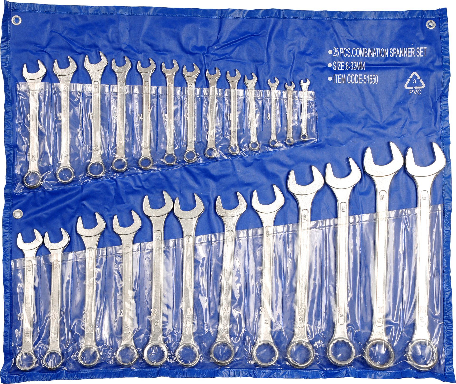TRIZERATOP Gabel- und Ringschlüssel Ring-Maulschlüssel, Maulringschlüssel-SET 6-32mm 25-teilig (Ring-Maulschlüssel, Maulringschlüssel-SET 6-32mm 25-teilig, 25 St)