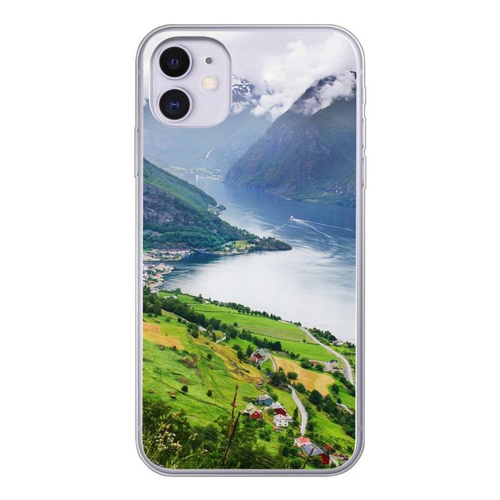 MuchoWow Handyhülle Aurlands Fjord Norwegen Foto Handyhülle Apple iPhone 11 Smartphone-Bumper Print Handy