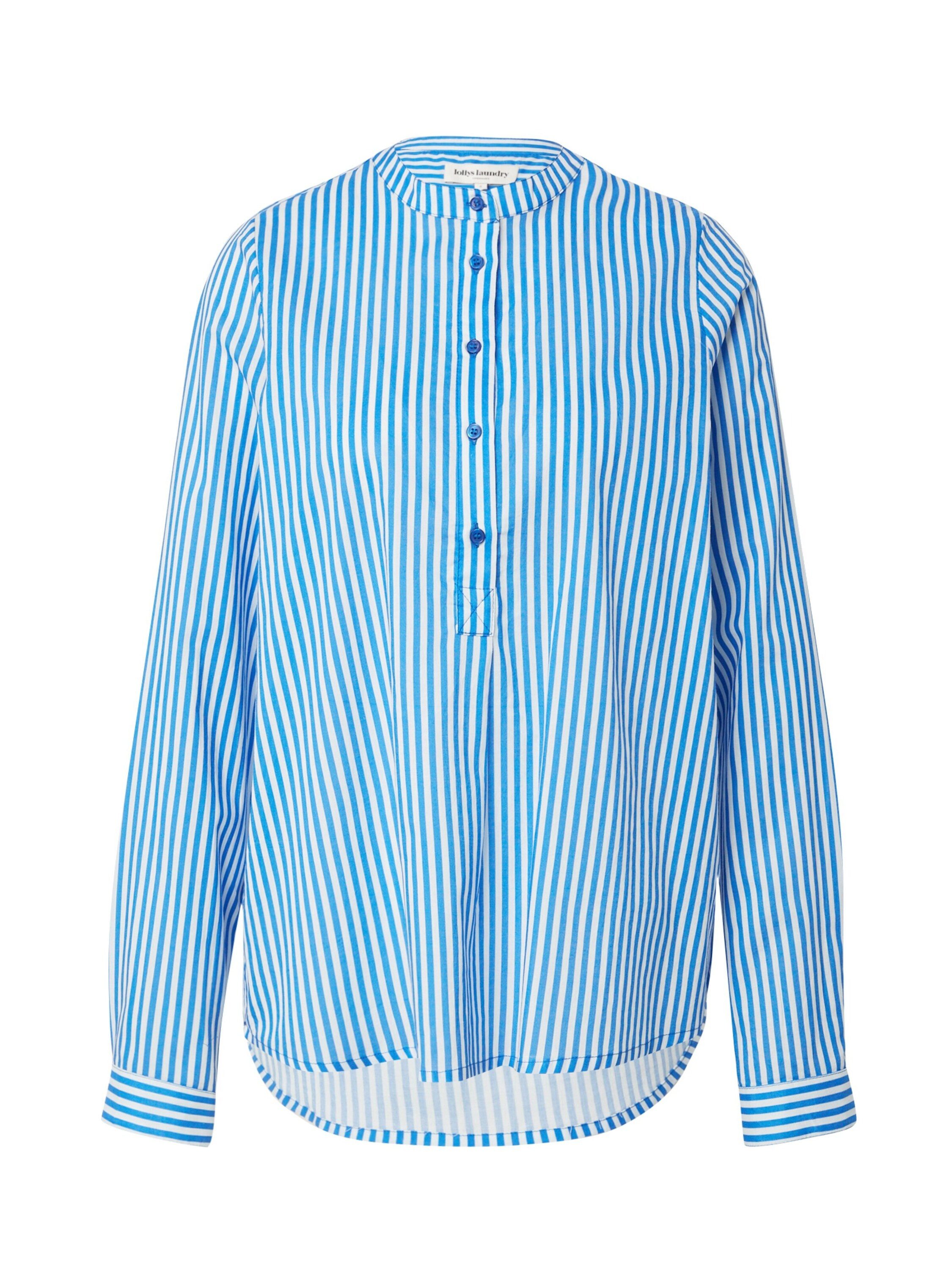 Lollys Laundry Langarmbluse Lux (1-tlg) Drapiert/gerafft