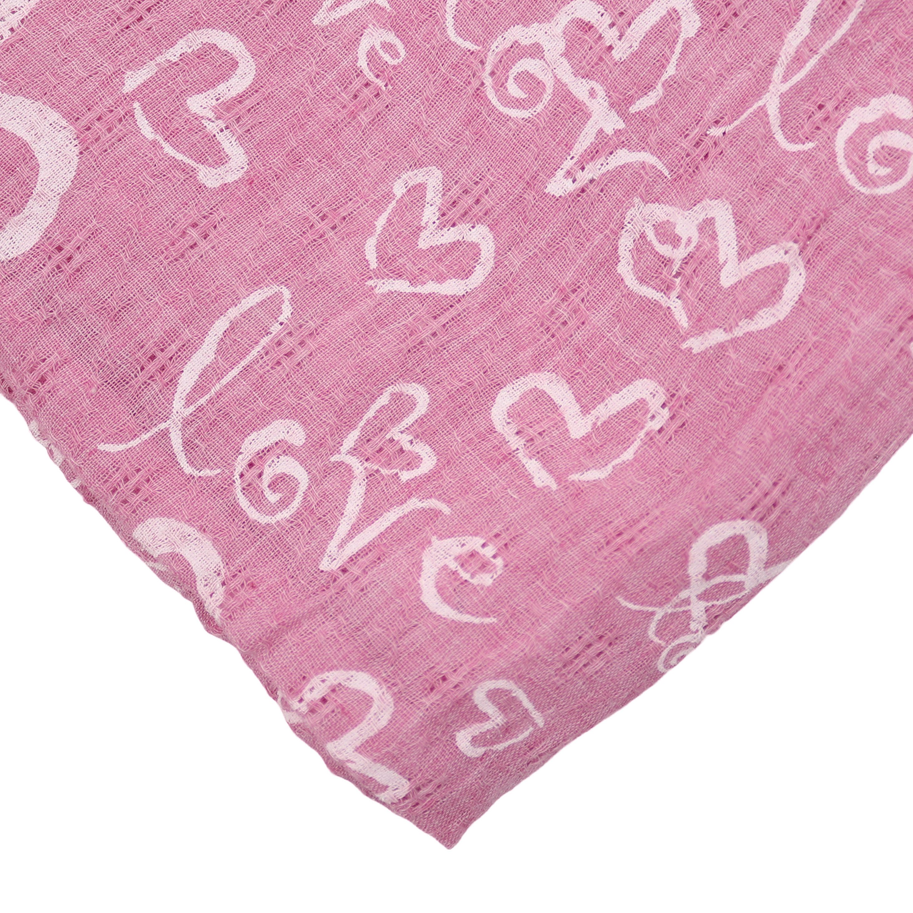 MIRROSI Loop Damen Schal mit Love Herz Muster Weich aus 100% Baumwolle, (ca günstig online kaufen