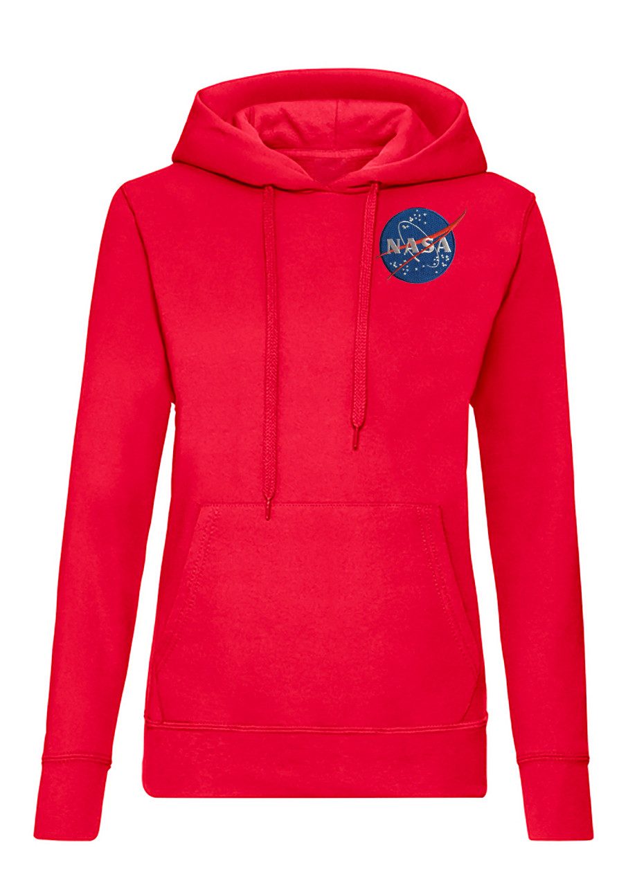 Blondie & Brownie Hoodie NASA Damen Kapuzenpullover Astronaut Mond Weltall Space Logo Hoodie (Einzelartikel, Einteilig) NASA Astronaut Space Streetwear Damen Hoody