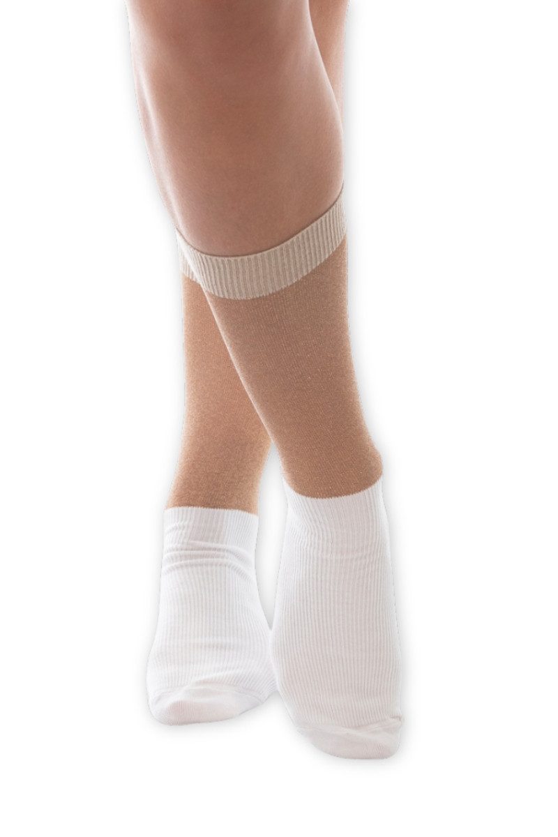 DAILYSOCKS Trachtensocken Socken - NATALIA 2.0 - white/gold, silver/rosa, camel/silver, schoko/c