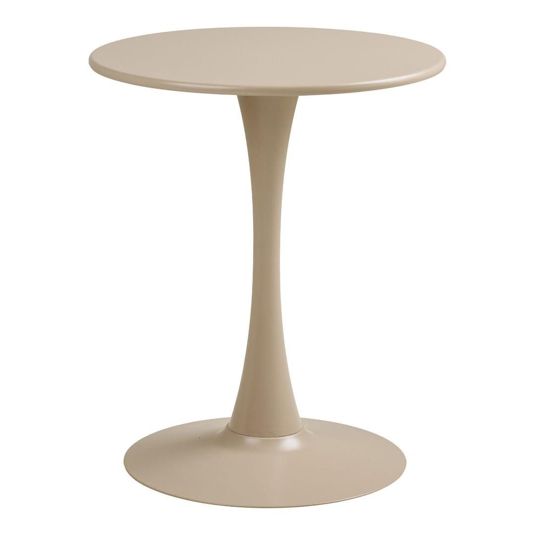 ebuy24 Gartentisch Meja Cafétisch Ø60cm taupe.