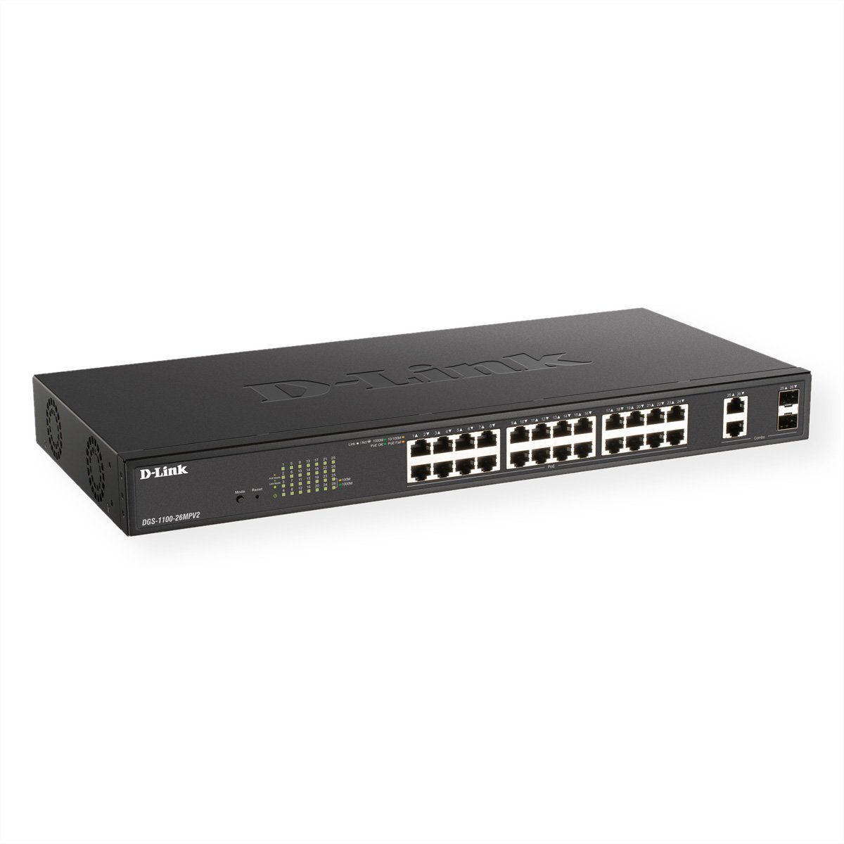 DGS-1100-26MPV2 26-Port PoE+ Gigabit Smart Switch Netzwerk-Switch