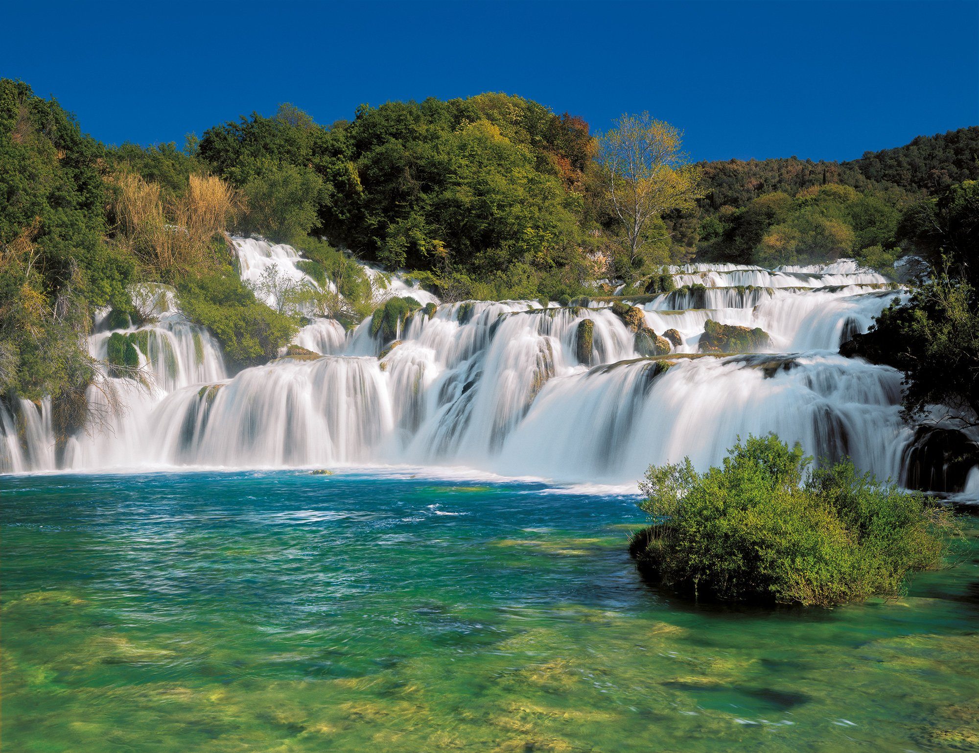 Komar Fototapete Krka Falls, (1 St), 368x254 cm (Breite x Höhe), inklusive Kleister | Fototapeten