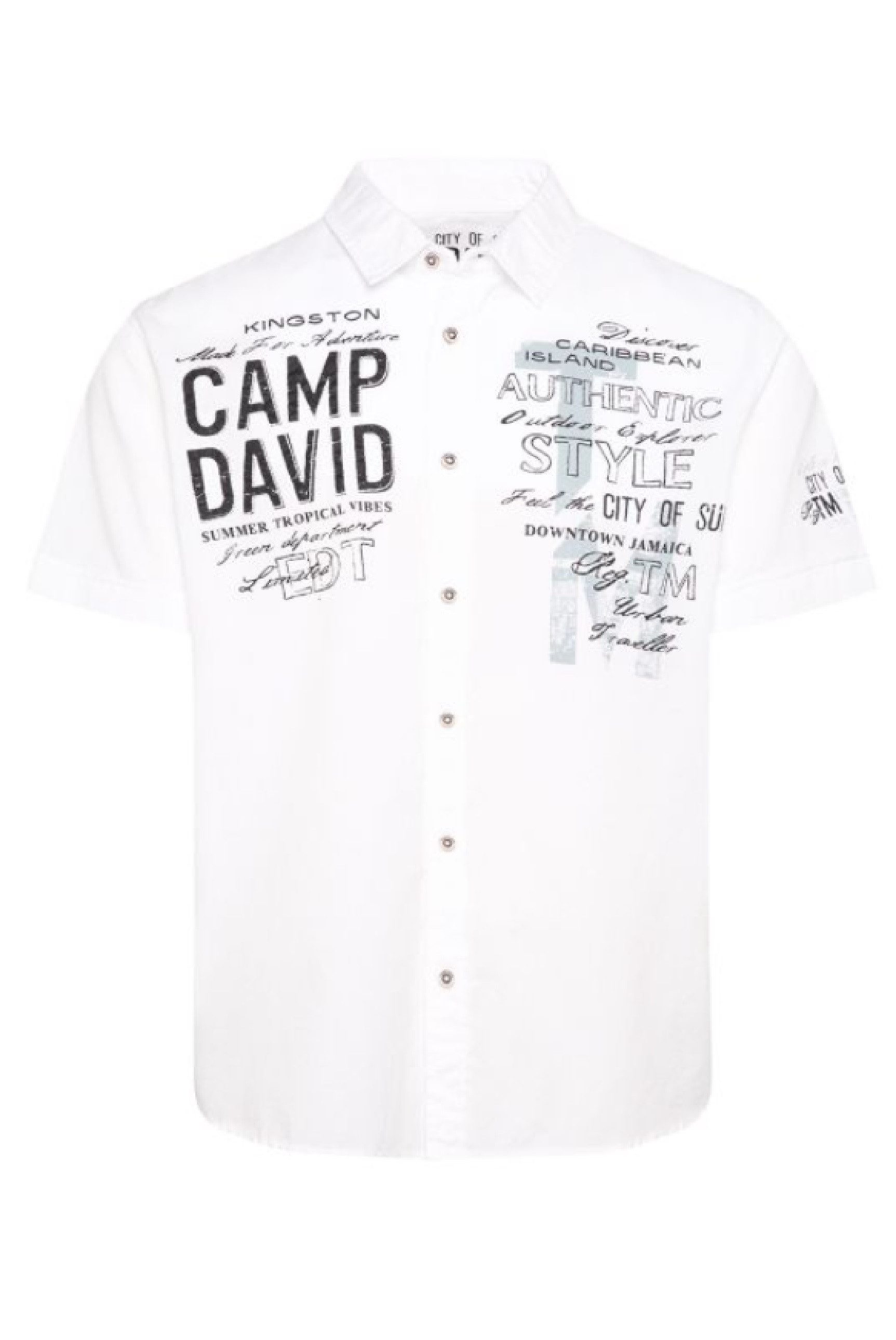 CAMP DAVID Kurzarmhemd, mit Webstruktur günstig online kaufen