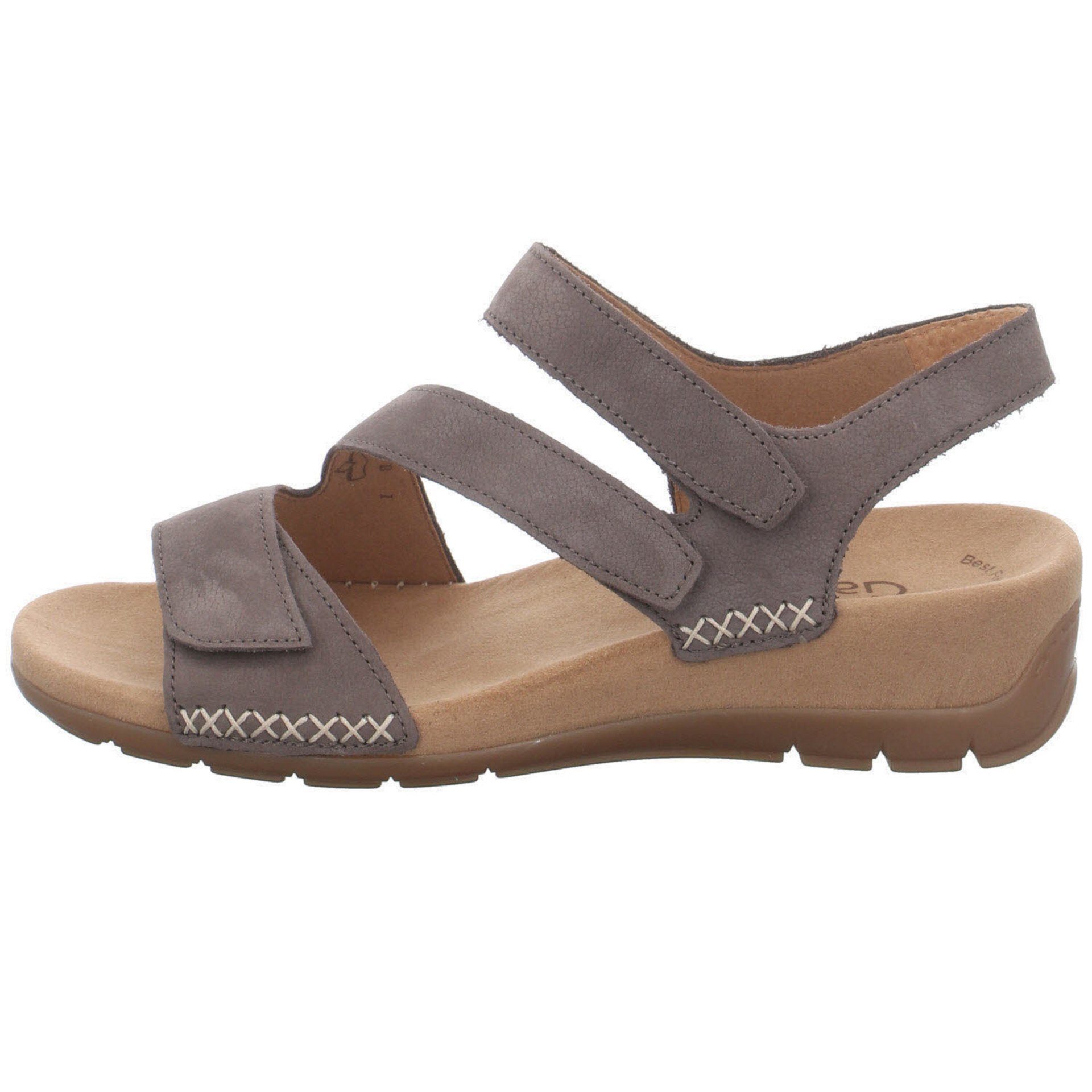 Gabor Damen Sandalen Sandalette Veloursleder Bequem wallaby Fußbett Freizeit Sandalette