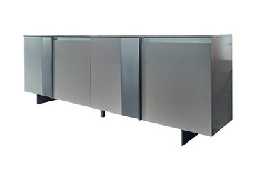 KAWOLA Sideboard ALBUS, grau lackiert versch. Zierfarben