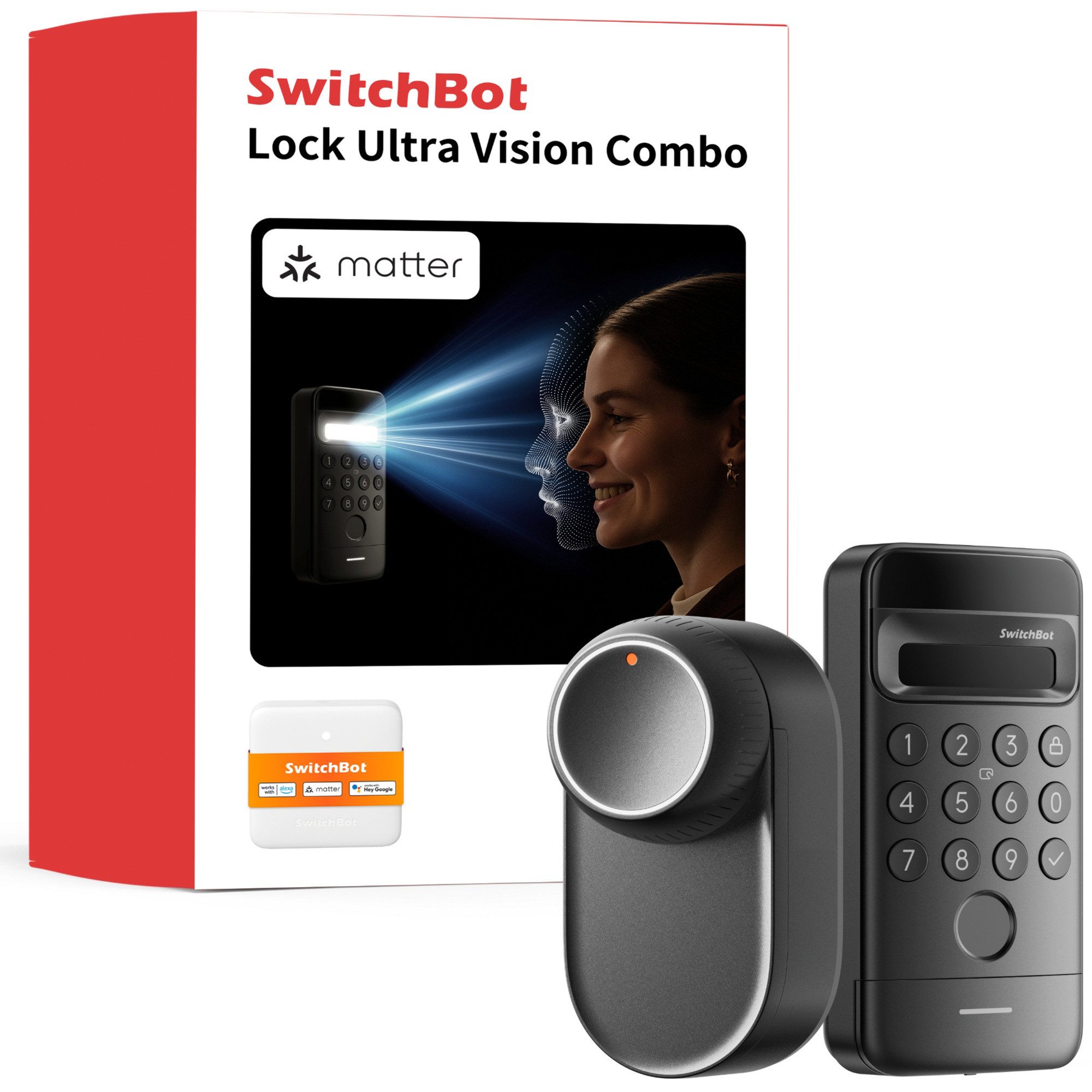 SwitchBot Türschloss-Funksteuerung SwitchBot Ultra Vision Bundle, Set