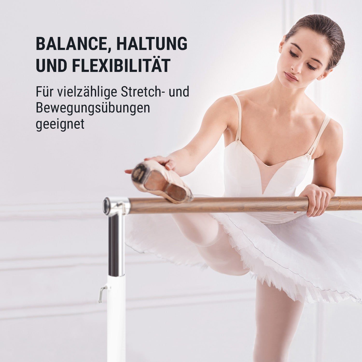 KLARFIT Balancetrainer Bar Lerina Weiß