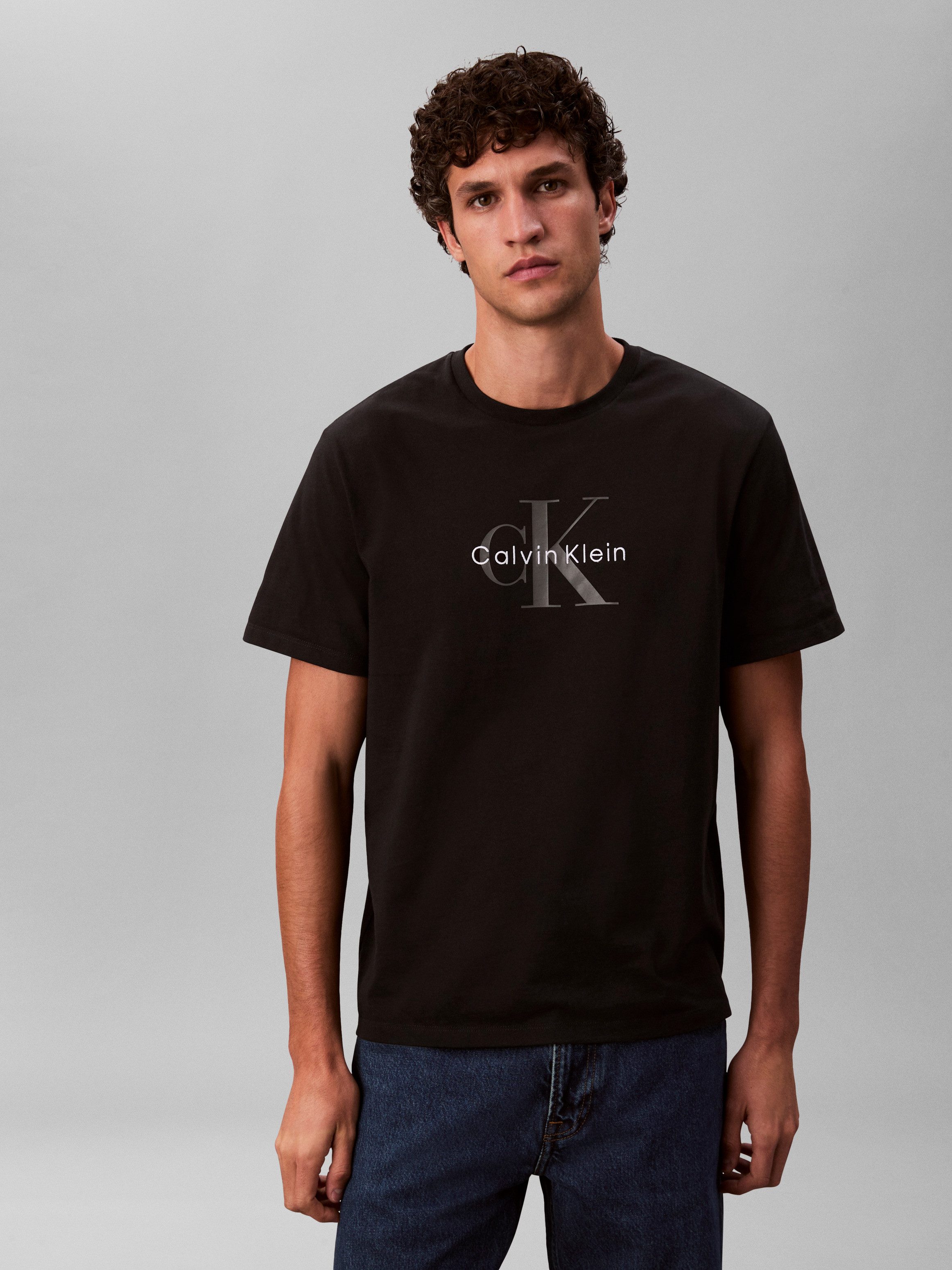 Calvin Klein Jeans T-Shirt SS Hero Monologo Tee 20s Mit Rundhalsausschnitt, günstig online kaufen