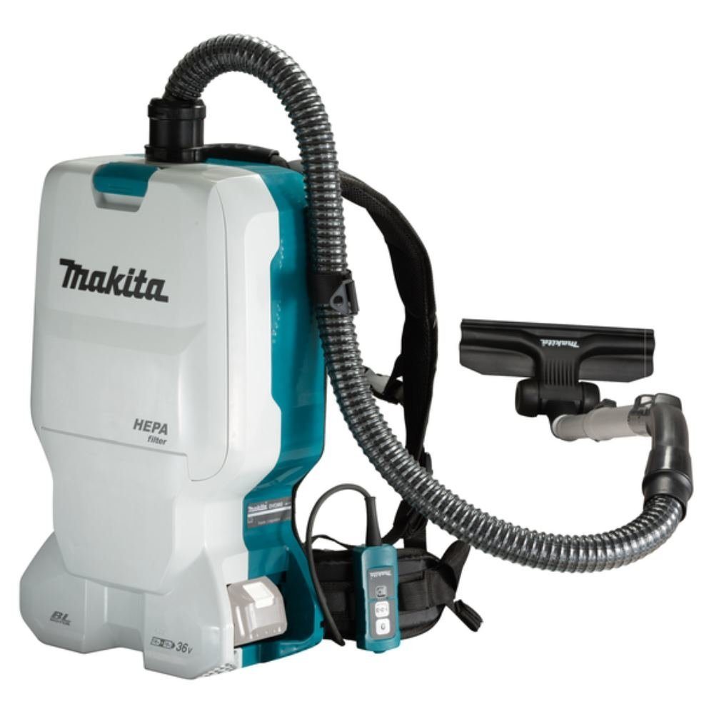 Makita Akku-Rucksackstaubsauger DVC660Z, 90 W, mit Beutel, ohne Akku und  Ladegerät, Schlauchlänge 100 cm