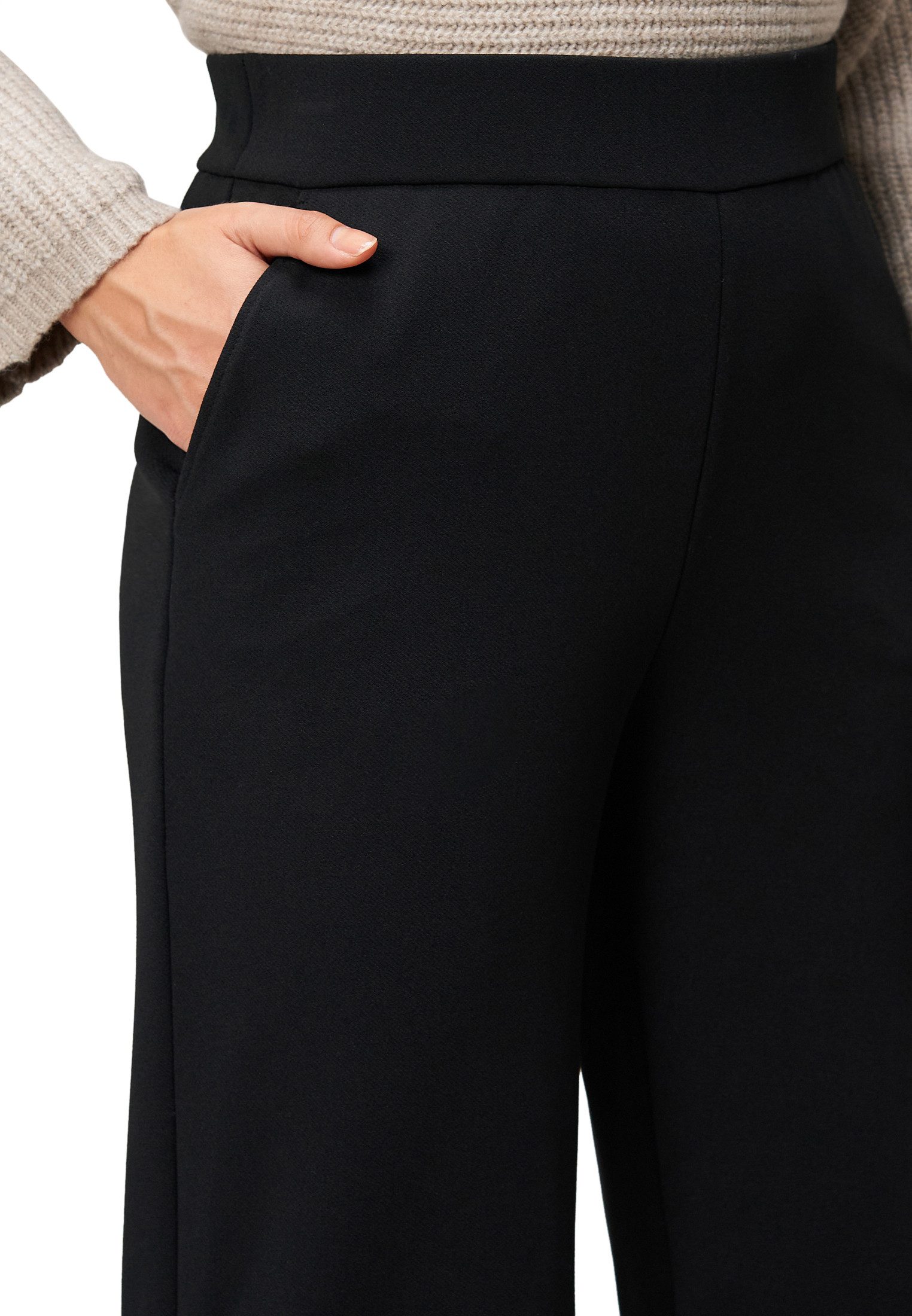 Zero Stoffhose Damen mit elastischem Bund 28 Inch Plain/ohne Details