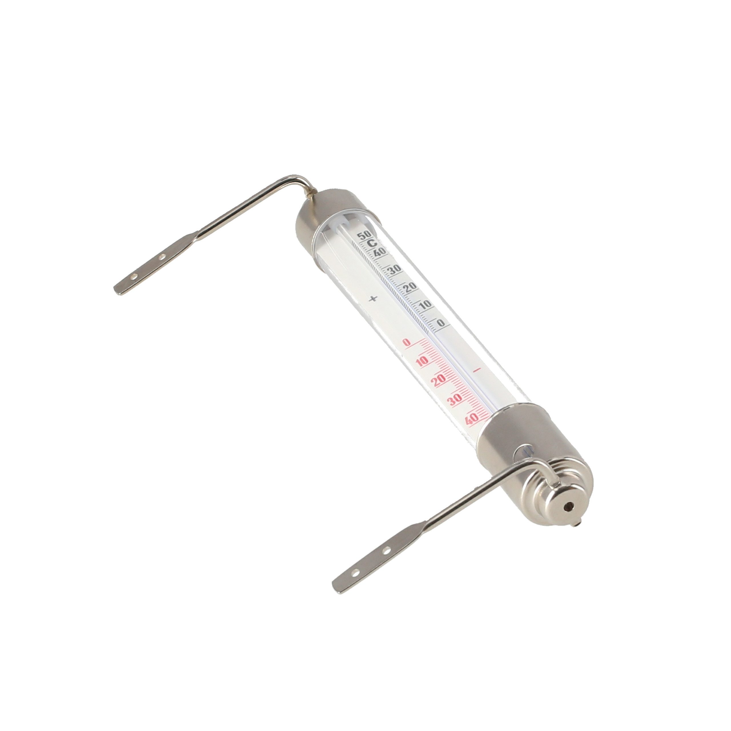 Lantelme Fensterthermometer Wiener Metall Thermometer Analog Außen Fenster Garten Außenthermometer, Temperatur Analog -40 bis 50°C, Außenthermometer, Gartenthermometer, Deutsche Herstellung, 17cm Lang