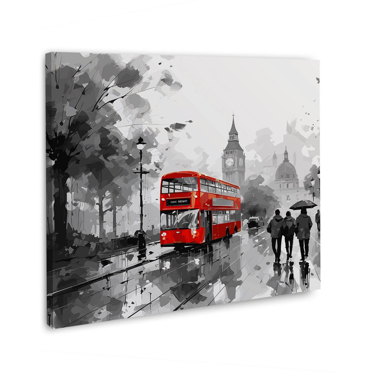 Artedinoi Leinwandbild England London Stadt Leinwandbild Wandbild Kunst XXL Deko, London, Stadtansicht