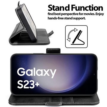 CoolGadget Handyhülle Book Case Elegance Tasche für Samsung Galaxy S23 Plus 6,6 Zoll, Hülle Magnet Klapphülle Flip Case für Samsung S23+ 5G Schutzhülle