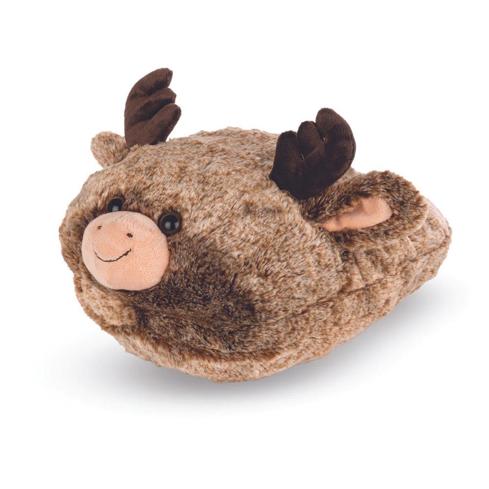 soma Kuscheltier Fußwärmer Kuschel Hausschuhe fußsack kuscheltier warmies Rentier (Set, 1-St., Geschenk-Set), Kuschelwarmies Wärmekissen 35x26cm Geschenke für Mädchen und Jungen