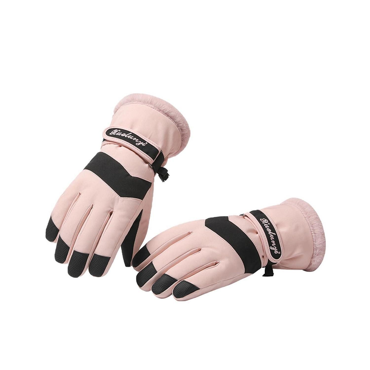 LuxusKollektion Skihandschuhe Skihandschuhe Damen Winter Rosa (1-St)