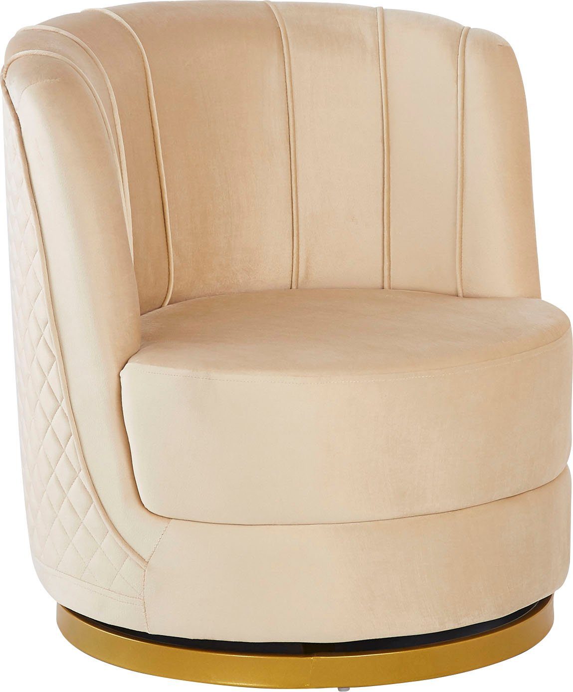 SalesFever Drehsessel Komfortabler Drehsessel mit Stil, 360° Drehfunktion