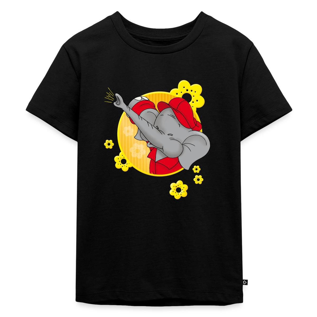 T-Shirt Benjamin Blümchen Trötet Töröö Mit Blumen Kinder Premium T-Shirt