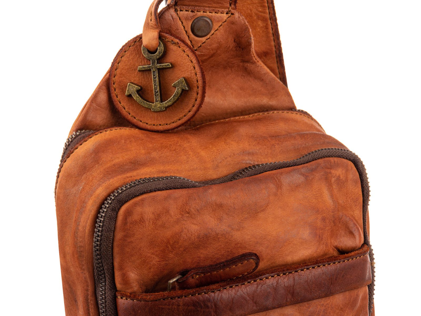 HARBOUR 2nd Umhängetasche UP13126 Sling Bag Style PHOENIX Umhängetasche (ein Stück, 1-tlg., ca. B/H/T 22/41/2 cm), Leder