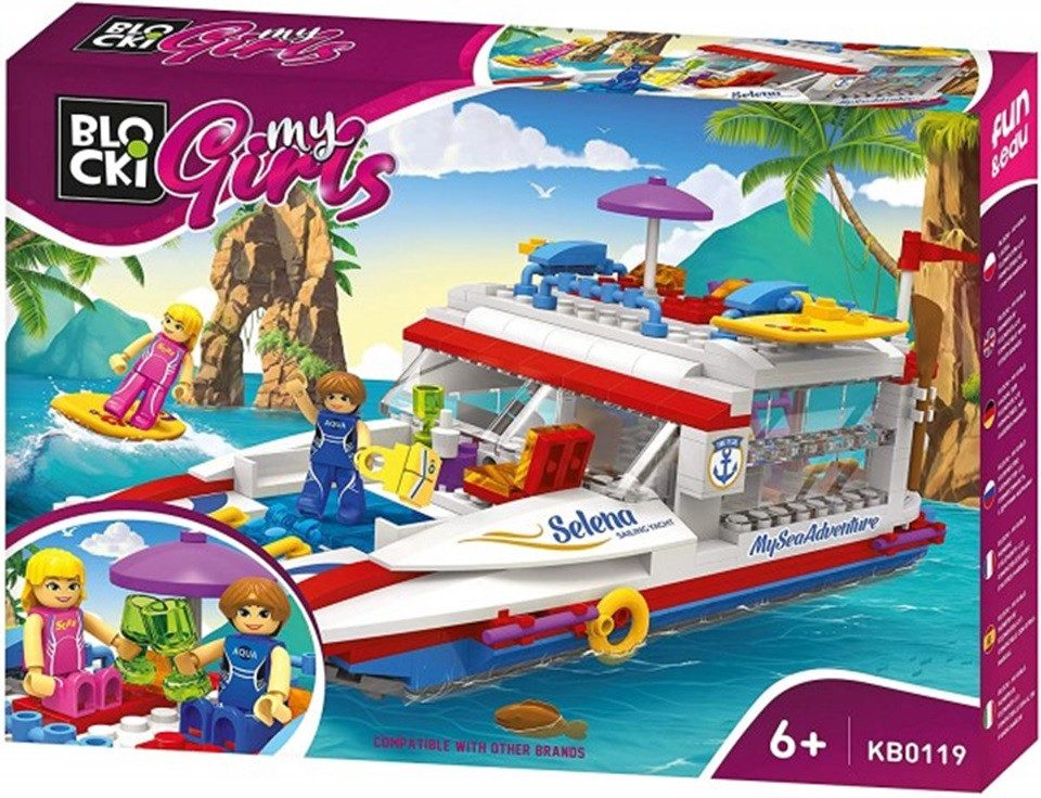 Blocki Blocki My Girls Abenteuer Yacht KB0119 (413 Teile) Konstruktions-Spielset, (413 St)