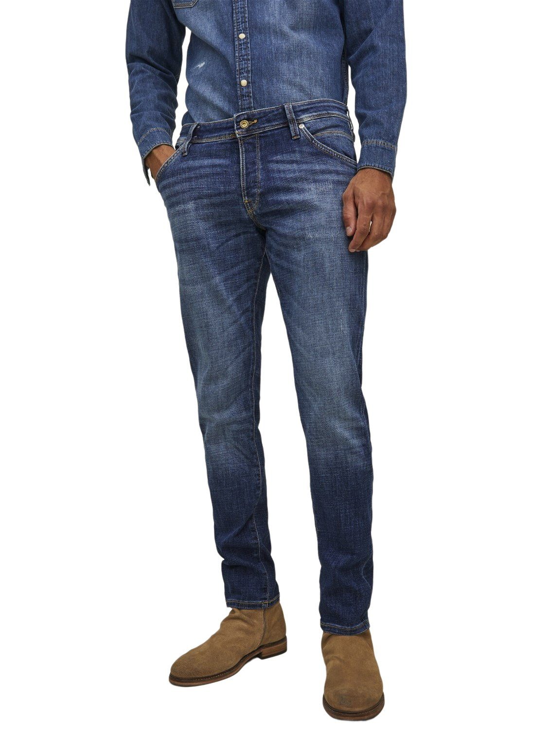 mit Jones Slim-fit-Jeans Jack JJFOX & Stretch 348 GE JJIGLENN