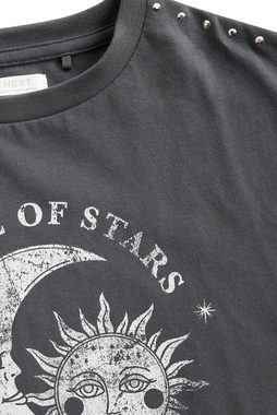Next T-Shirt Celestial Festival T-Shirt mit Nietendetails (1-tlg)